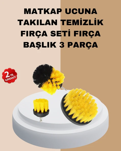 3’lü Matkap Ucu Fırça Takımı Zorlu Kirler İçin ürün görseli 1