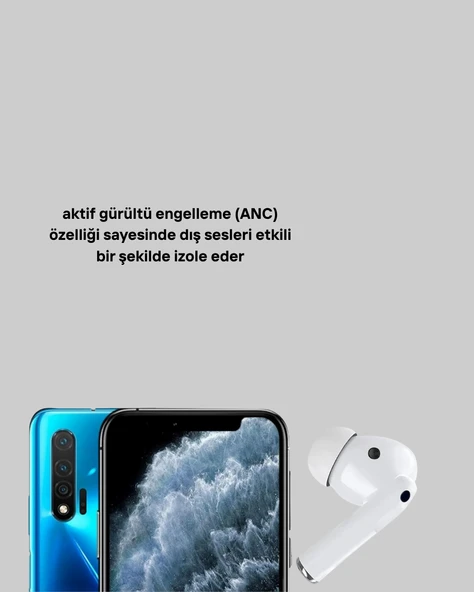 Gürültü Engelleyici Bluetooth Kulaklık – Hızlı Şarj, Derin Bas, Şık Tasarım - Resim 3
