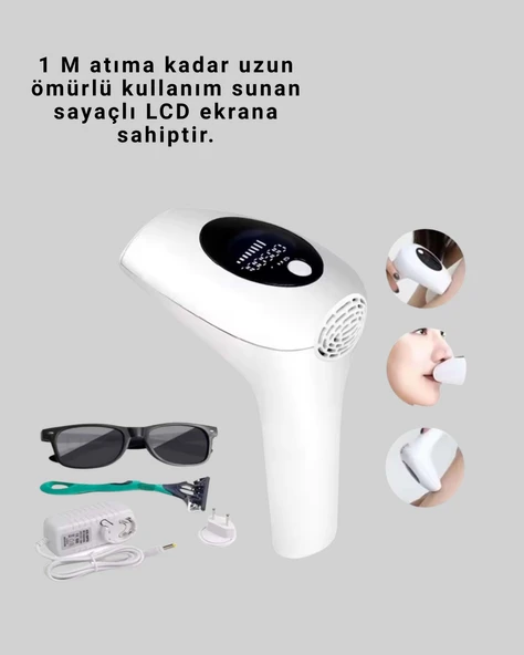 Hasuba HS-262 IPL Epilasyon Cihazı 5 Kademe 1M Atım - Resim 4