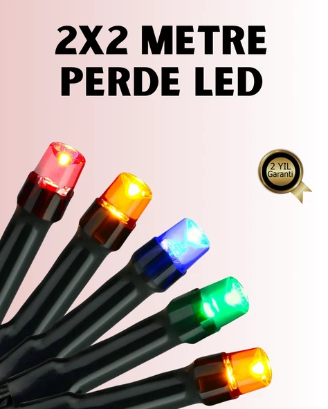 8 Modlu Zaman Ayarlı LED Perde Işık – Bahçe ve Balkon Dekorasyonu ürün görseli 1