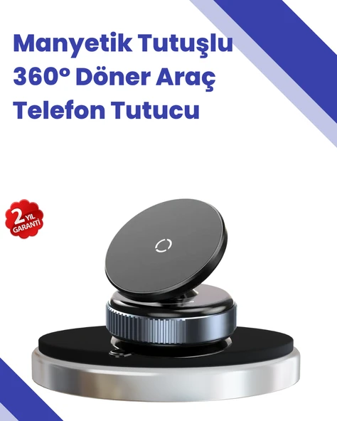 Araç İçi Telefon Tutucu Güçlü Manyetik Vakumlu Model ürün görseli 1