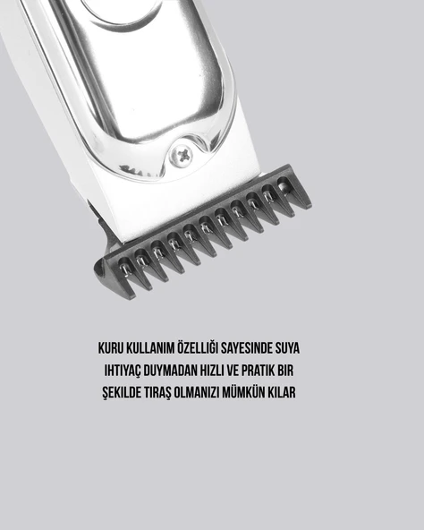 Saç ve Sakal Kesme Makinesi – Şarjlı, Profesyonel Performans, Ayarlanabilir Uzunluk - Resim 4