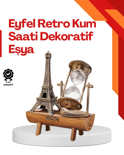 Masa Üstü Ahşap Kum Saati – Dekoratif, Dayanıklı ve Şık ürün görseli 1