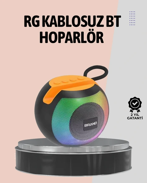 1200mAh Uzun Pil Ömürlü Bluetooth Hoparlör ürün görseli 1