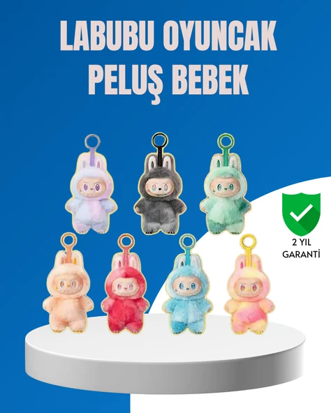 Dekoratif Labubu Karakter Figürü – Kaliteli Peluş Malzeme ürün görseli 1