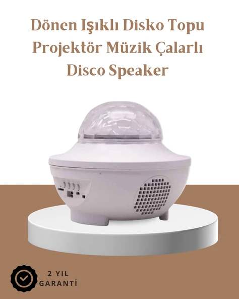 Müzik Ritimli Işık Değişimi & Dönen Dalga Efekti – Galaxy Projektör ürün görseli 1