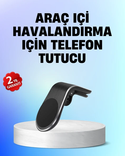 Manyetik Araç Telefon Tutucu – 360° Döner Kalorifer Petekli ürün görseli 1