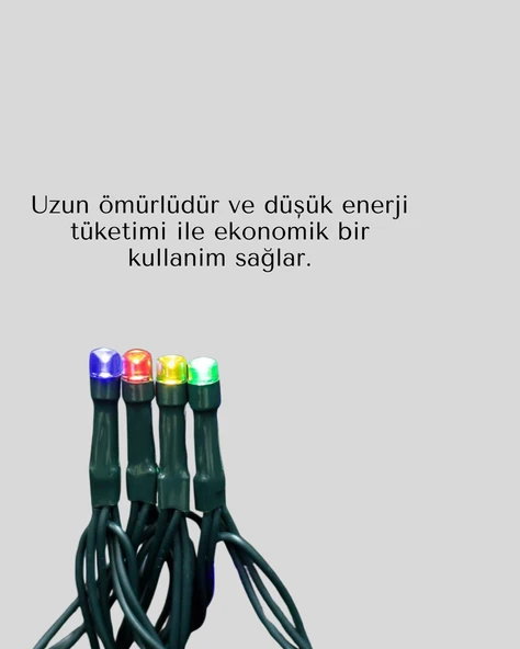 Su Geçirmez Pil Çalışan LED Perde Işık – İç ve Dış Mekan - Resim 4