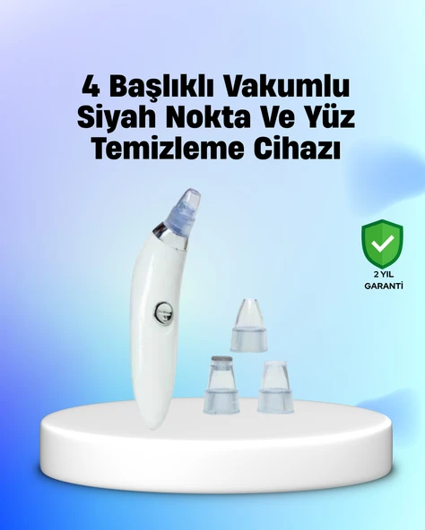 Vakum Teknolojili Siyah Nokta Temizleyici Cihaz – 4 Farklı Başlık ve Derinlemesine Gözenek Temizliği ürün görseli 1