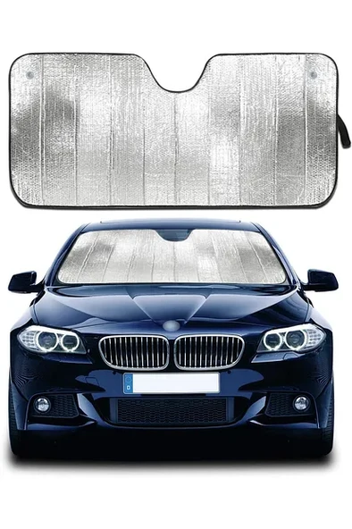 Oto Ön Cam Güneş Koruma UV Önleyici Katlanabilir Fiat Egea Toyota Corolla Dacia Duster Hyundai i20 ürün görseli 1