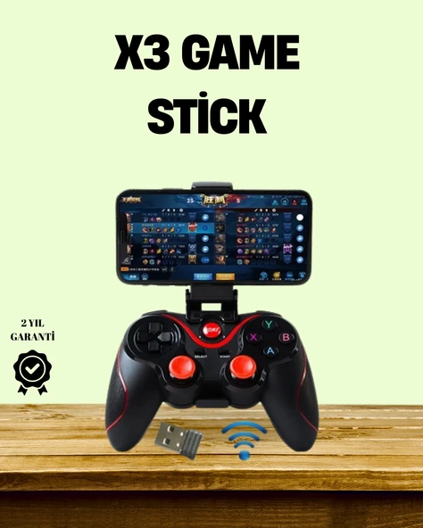Ergonomik Tasarımlı Şarjlı Kablosuz Gamepad ürün görseli 1