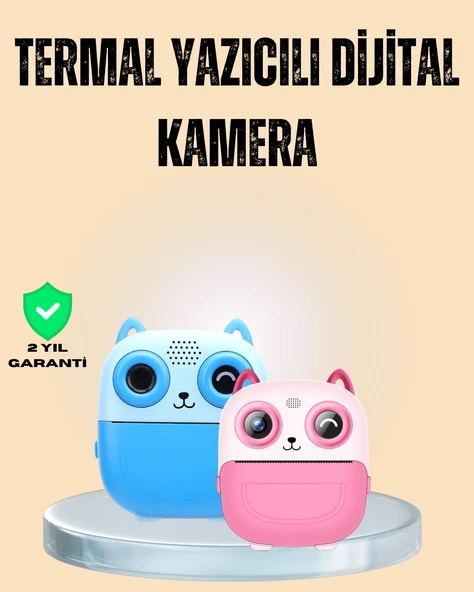 Çocuklar İçin Eğlenceli Dijital Kamera 1300mAh Şarjlı ürün görseli 1