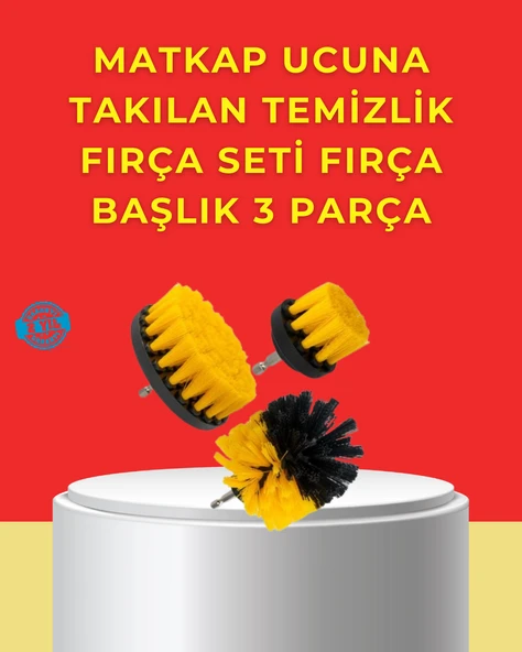 Matkap Ucu Temizlik Aparatı 3’lü Fırça Seti ürün görseli 1