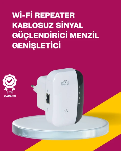 Wireless-N WiFi Repeater 300 Mbps Sinyal Güçlendirici (Kopya) ürün görseli 1