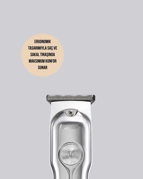 Metal Gövdeli Saç Sakal Kesme Makinesi – Hassas Kesim İçin - Resim 2
