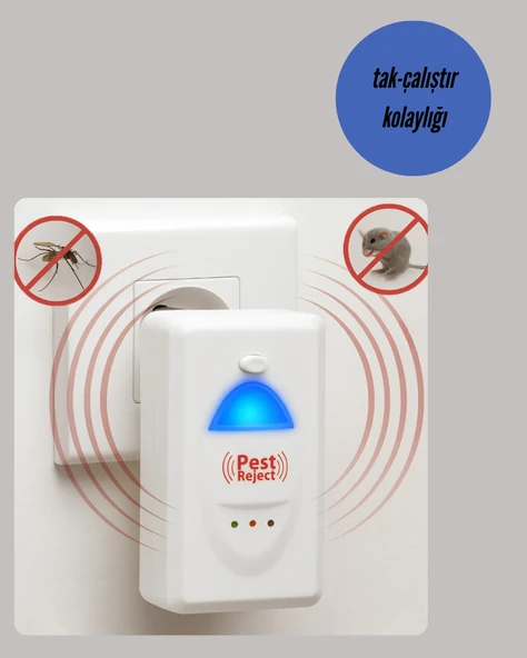 Ultrasonik Teknolojili Elektronik Haşere Kovucu - Resim 3