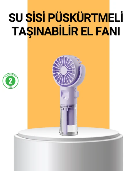 Taşınabilir Şarjlı Su Buharlı Mini Klima Fan ürün görseli 1
