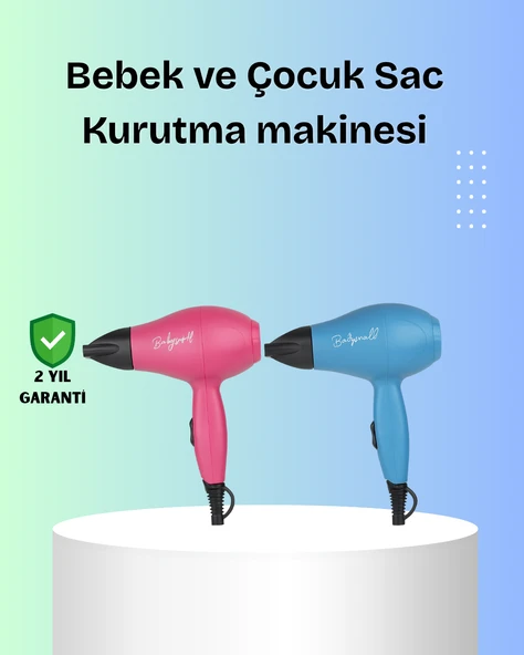 Bebek Dostu Mini Fön – Statik Elektrik Azaltıcı Anion Teknolojisi ürün görseli 1