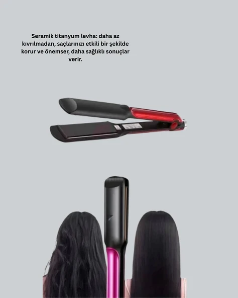 Iyon Teknolojili Düzleştirici – Düzleştirici ve Dalga Yapma Özellikli - Resim 4