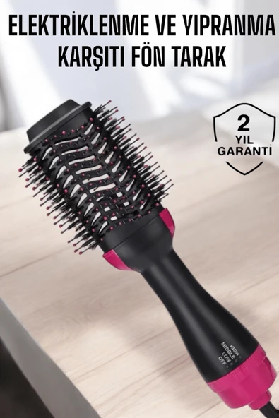 220°C’ye Kadar Isınan, Hacim ve Yıpranma Karşıtı Profesyonel Fön Tarağı ürün görseli 1