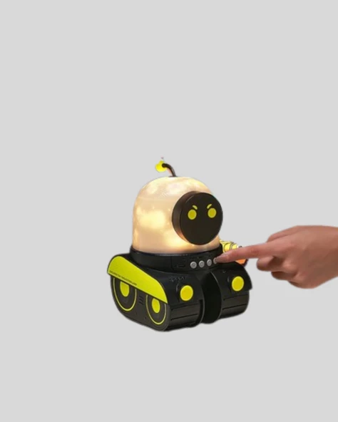 Çocuk Odası İçin Müzikli ve Işıklı Robot Projektör - Resim 5