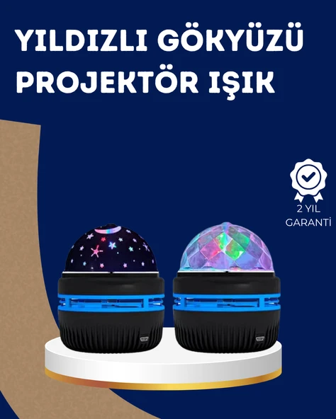 360° Dönen Galaxy Projektörlü Gece Lambası – Star Master Yıldızlı Gökyüzü Efekti ürün görseli 1