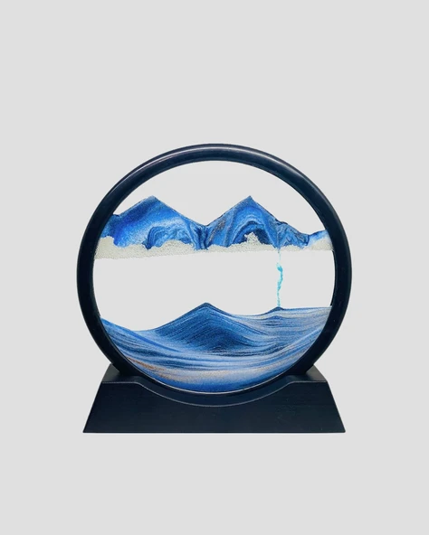 Şeffaf Dekoratif Kum Saati – Dayanıklı Gövde, Minimalist Stil, Masa ve Vitrin Aksesuarı - Resim 5