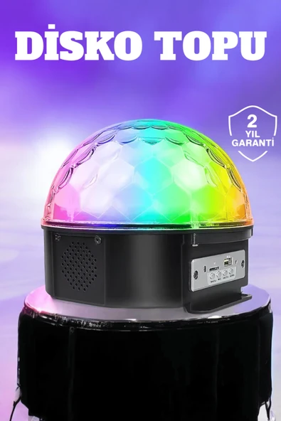 Kompakt Tasarımlı, Telefon Kontrollü Disko Topu Işıkları ürün görseli 1