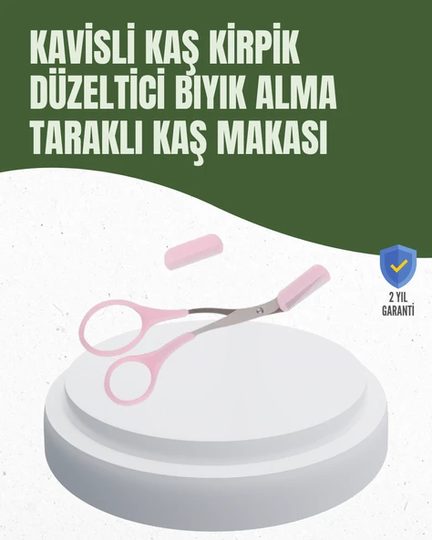 Hassas Kesim İçin Kavisli Yüz Bakım Makası ürün görseli 1