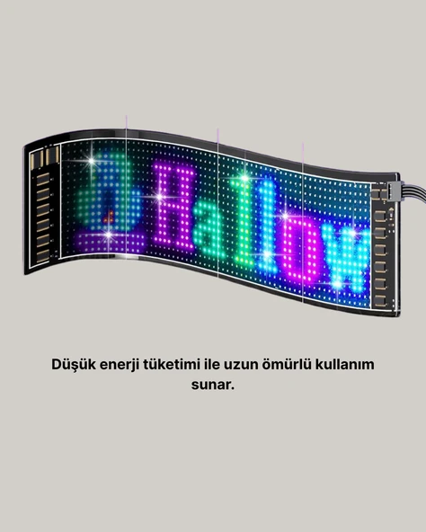RGB LED Panel Renkli Işık Efektli Dekoratif Aydınlatma - Resim 5