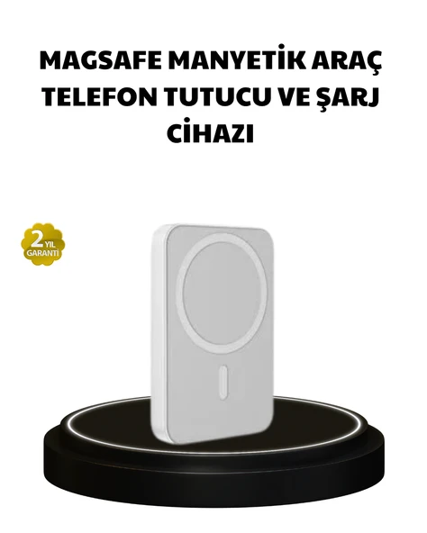 Manyetik Kablosuz Powerbank – iPhone 12/13/14/15 Uyumlu, Hızlı Şarjlı, Ultra Hafif ürün görseli 1