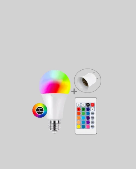 RGBW Teknolojili Akıllı LED Ampul, Zamanlayıcılı - Resim 3