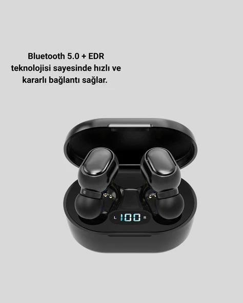 Titanyum Hoparlörlü Kablosuz Bluetooth Kulaklık ürün görseli 1