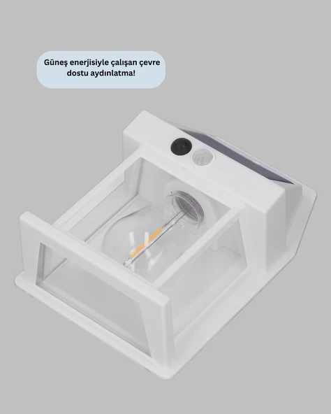 IP65 Su Geçirmez Güneş Paneli Dış Mekan Lamba - Resim 2