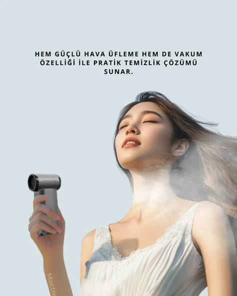 Turbo Güçlü Hava Üfleme ve Vakum Makinesi Çok Fonksiyonlu Kullanım - Resim 2