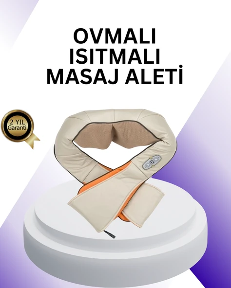 Ovmalı Isıtmalı Boyun Omuz Bel Masaj Aleti Kas ve Eklem Ağrılarına Etkili ürün görseli 1