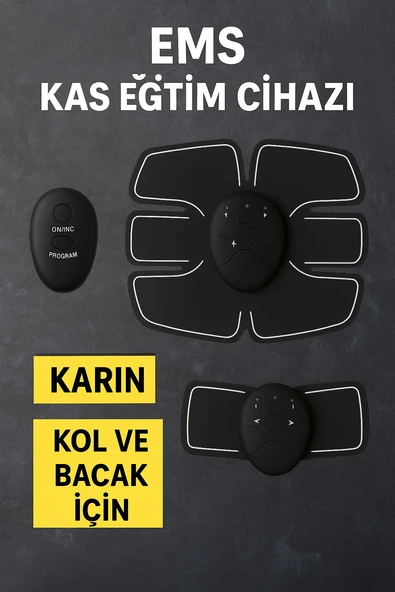 Titreşimli EMS Spor ve Fitness Cihazı Karın Kası Kol Bacak 2025 Model - Resim 2