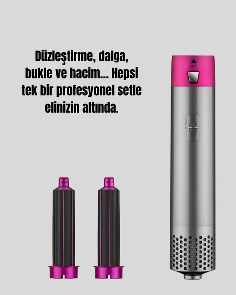 Hızlı Kurutma ve Bukle Yapma Özellikli Saç Şekillendirme Cihazı - Resim 3