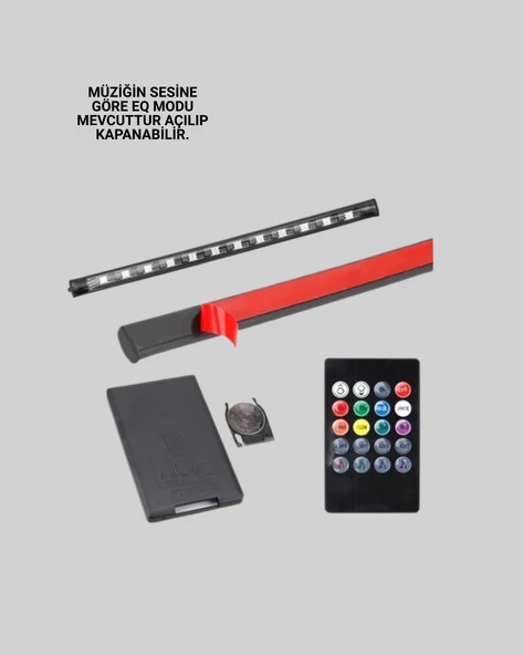 RGB LED Şerit Aydınlatma – Kolay Kurulumlu - Resim 4