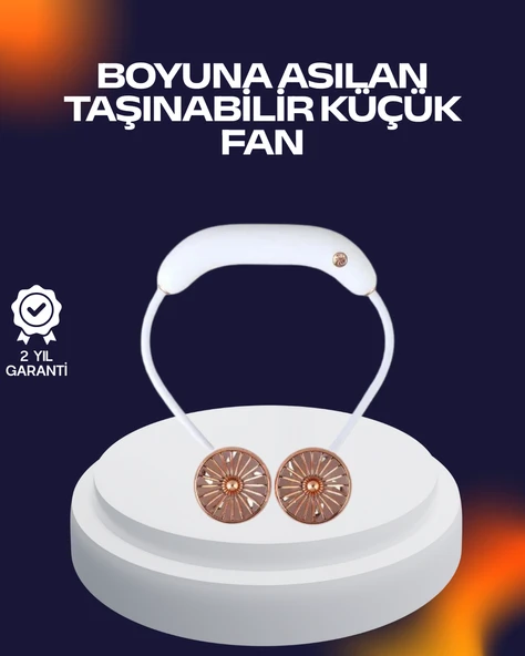 USB Şarjlı Katlanabilir Mini Boyun Fanı 1–3 Saat Kullanım ürün görseli 1