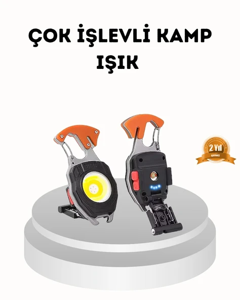 Şarj Edilebilir Çok Amaçlı Mini Fener – Güvenlik Düdüklü, Kompakt ve Hafif Tasarım ürün görseli 1