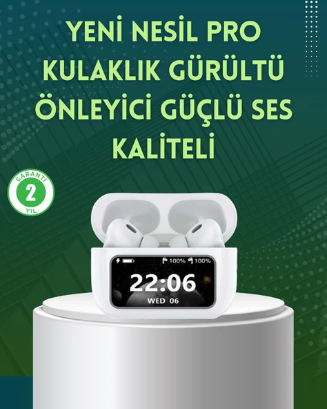 Yüksek Bass ve Güçlü Ses Özellikli Akıllı Bluetooth Kulaklık Dokunmatik Kontrol ürün görseli 1