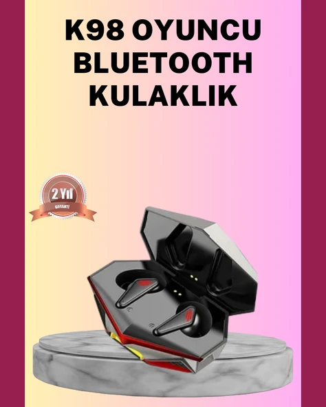 Led Işıklı Metal Kasa Kablosuz Gaming Kulaklık ürün görseli 1