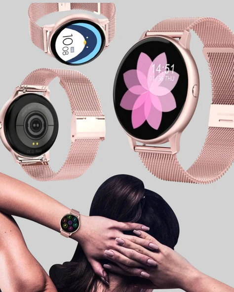 Akıllı Saat – Bluetooth Arama, Suya Dayanıklı, Renkli Ekran - Resim 3