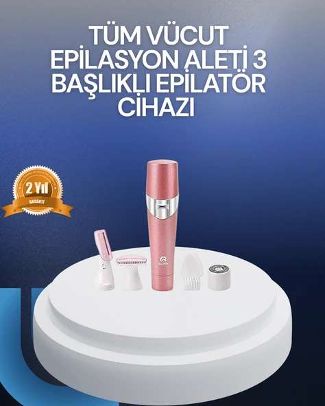 Yüz ve Vücut Tüy Temizleme Makinesi 3 Farklı Başlıklı ürün görseli 1