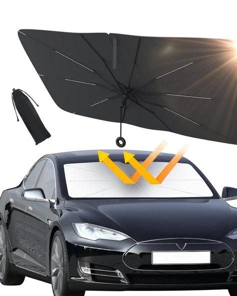 Citroen C-Elysee, Fiat Albea, Renault Thalia, Hyundai Accent Era, Ford Fusion Uyumlu Oto Şemsiye - Resim 3