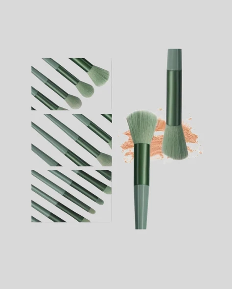 13’lü Profesyonel Makyaj Fırça Seti – Yumuşak Sentetik Kıllı, Tüm Cilt Tiplerine Uygun - Resim 4