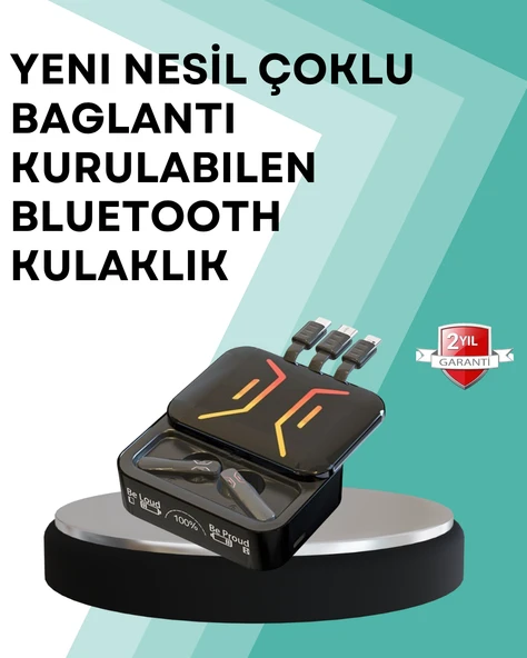 Şarj Kutulu Bluetooth Kulaklık – 2 Saatte Tam Şarj ürün görseli 1