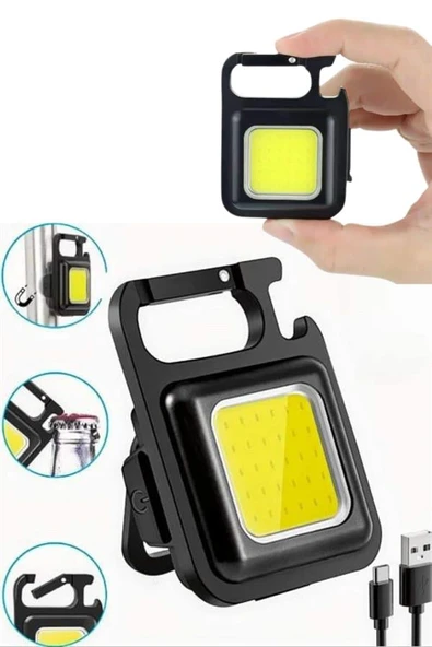 Mıknatıslı Parlak Led Işık 3 Fonksiyonlu Şarj edilebilir Ledli Mini Taşınabilir - Resim 2