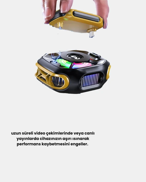 TEC Teknolojili Telefon Soğutucu Yüksek Verimli ve Oyun Odaklı - Resim 4